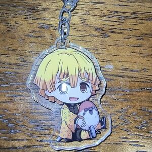 Women’s Jewelry Zenitsu Agatsuma acrylic keychain from the anime Demon Slayer